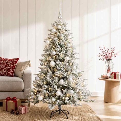 vidaXL Árbol de Navidad artificial con bolas 120 cm 150 LED (1/5)