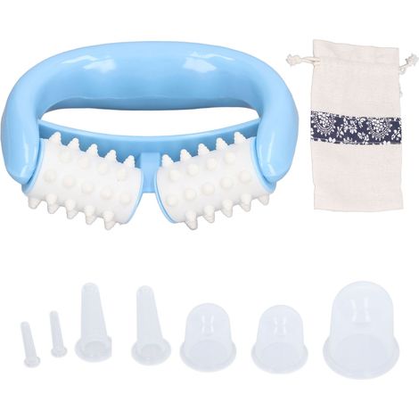 Lot de ventouses manuelles en silicone pour le corps, masseur rouleau anti-cellulite, relaxation musculaire et soin du visage (1/5)