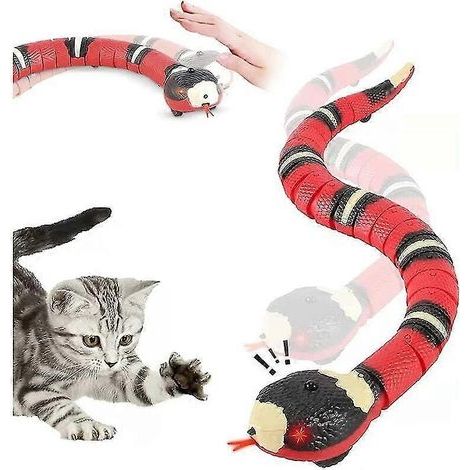 Intelligent interactive cat snake, mobile, rechargeable, automatically detects obstacles and escapes. (1/5)