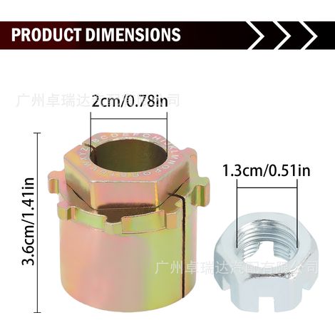 Repair kit K80108 with 2 adjustable wheels for Ford F250, Dodge Ram 2500 and 3500 (1/4)
