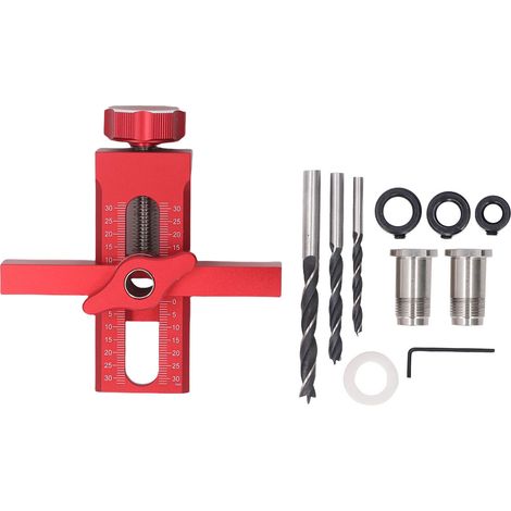 Ortviai Gabarit d’installation pour portes de meuble en aluminium – 6/8/10 mm, pour perçage précis et montage rapide (1/3)