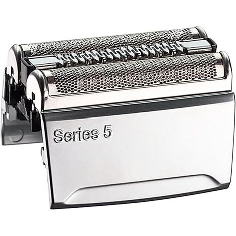 Tête de rechange 52S Série 5 avec grille et lame pour rasoir Braun S5, compatible avec les modèles 5190cc, 5020, 5030, 5040, 5050, 5070 et 5090 (utilisation sur peau sèche ou humide). (1/4)