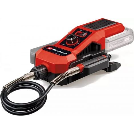 Einhell 4419360 Power X-Change Smerigliatrice a Stelo a Batteria 18V 34000 rpm Albero Flessibile 92 cm Set 55 Accessori colore Nero
