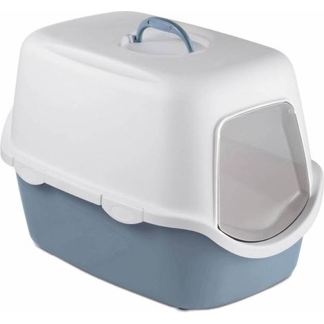 TOILETTE CATHY BLU ACCIAIO/BIANCO