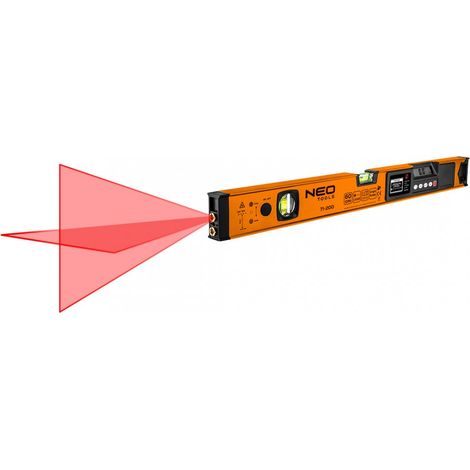 Laser Wasserwaage mit elektrischer Anzeige, 60 cm (1/5)