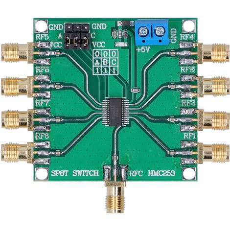 Commutateur unipolaire à huit positions HMC253 DC-2,5 GHz RF (1/5)