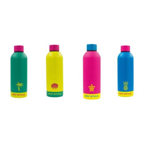 1 Pezzo Borraccia Bottiglia Termica Fluo Colorata 500 ml 4 Colori