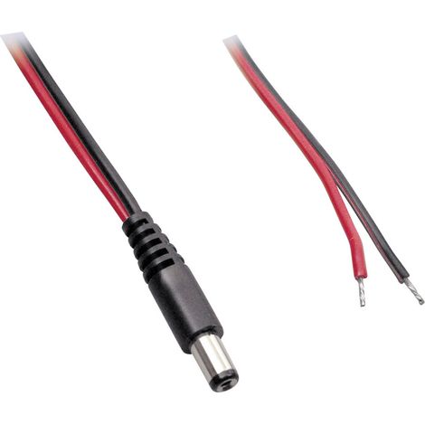 BKL Electronic 075143 Niedervolt-Anschlusskabel Niedervolt-Stecker - offene Kabelenden 5.50 mm 2.10
