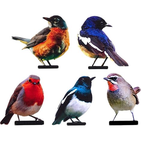 Vögel Dekoration lebensechte Singvogel Statuen wetterfeste