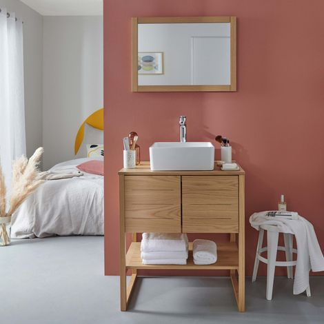 Mobile singolo + lavabo + specchio ATOLL