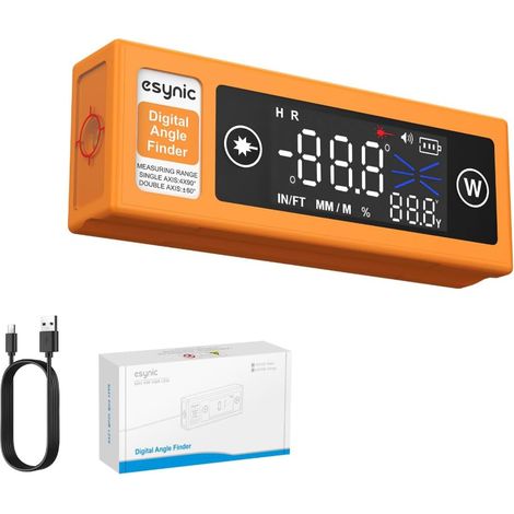 Inclinomètre Laser Numérique Mesure Double Axe X/Y Laser Croix (1/5)