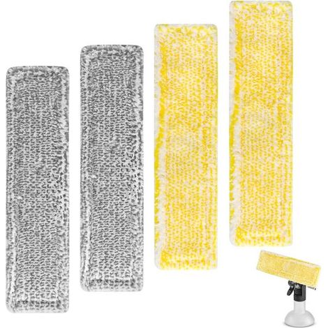 Accessoires pour nettoyeurs vapeur - housse de nettoyage de - 4 pièces de tampons de rechange adaptés aux accessoires pour lave-vitres Kärcher WV2 WV5 (1/5)