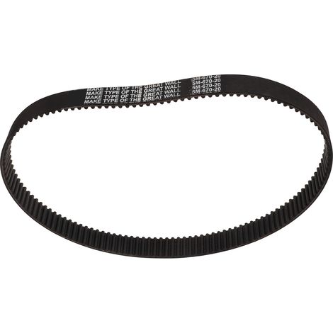 Courroie de transmission pour scooter électrique, résistance thermique élevée, référence 5M-670-20, en caoutchouc renforcé longue durée. (1/5)