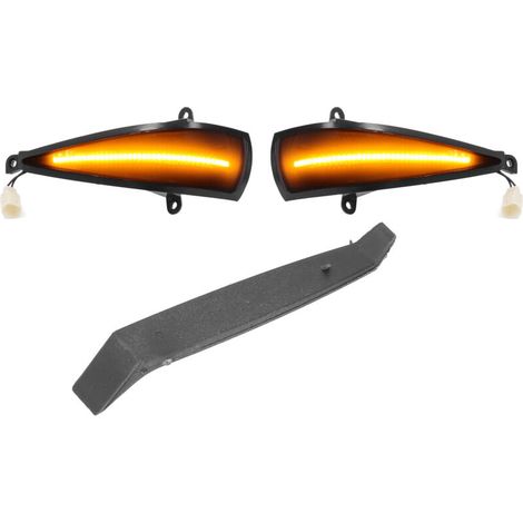 2 x dynamische LED-Blinker, bernsteinfarben, am Spiegel montiert, für Civic 8th (2005–2011) von DEBUNS (1/4)