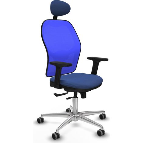 Silla piqueras y crespo Jorquera azul aluminio espuma (1/2)