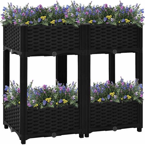 Raised Bed 80x40x71 cm Polypropylene vidaXL (1/5)