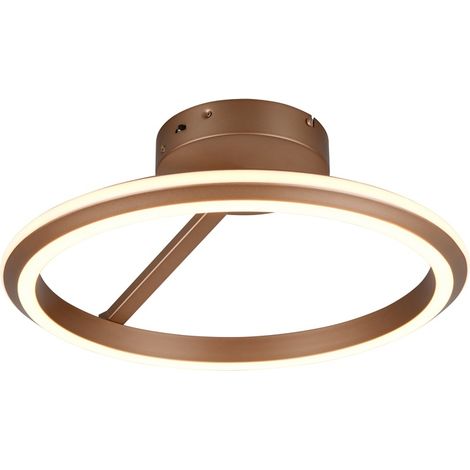 Plafonnier rond Amador Brun moka - 635510165