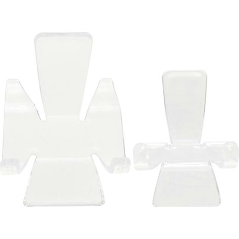 Set mit 20 Kunststoff-Präsentationsständern für Kristalle, Mineralien, Achat und Korallen – 5 x 3,5 cm