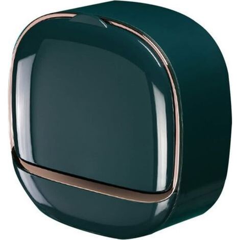 Portasapone da bagno a parete, portasapone da doccia con coperchio ribaltabile, portasapone impermeabile, portasapone nordico autodrenante, vassoio salvasapone per bagno e cucina (1/5)