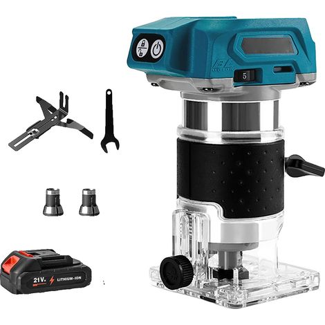 Défonceuse, Moteur Sans Balais, Réglages de Vitesse Ajustables, Avec 1XBattery (1/2)