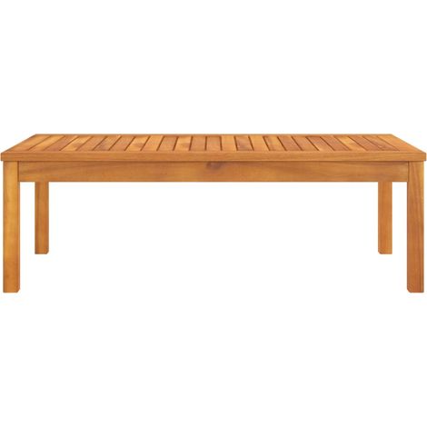 INLIFE Table basse 100x50x33 cm Bois d'acacia solide (1/5)