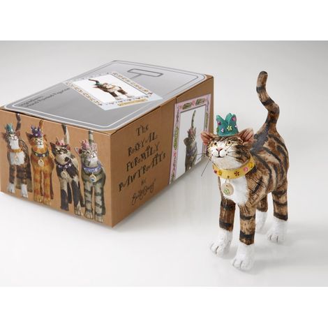 statuetta di gatto, piccola scultura decorativa, gattino, regalo decorativo