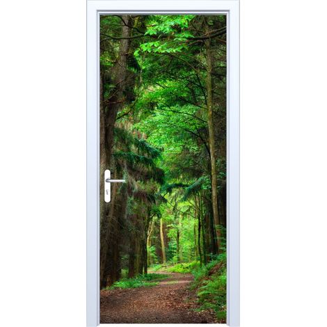 Türsticker „Waldweg“ aus Stoff 549PD