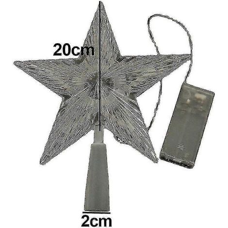 Décoration de sapin pentagramme à brancher, pour intérieur, bureau, Noël, Nouvel An et autres fêtes. (1/3)