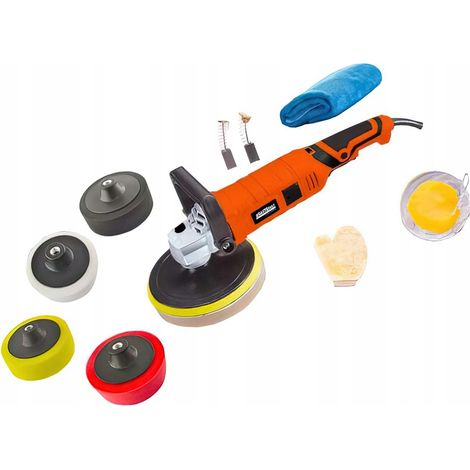 Polisseuse électrique pour voiture 2650W 180mm Kit de polissage XXL Kraft&Dele (1/5)