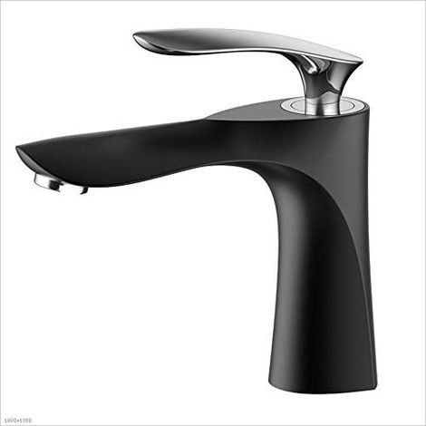 kitchen faucet, kitchen faucet, sink faucet bathroom sink faucet lever sink faucet black/short faucet (1/4)