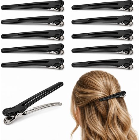 Pinces à cheveux, attaches, pinces grenouille, 12 pièces (1/5)