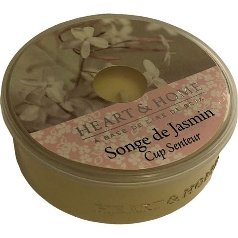 Bougie cup heart and home songe de Jasmin