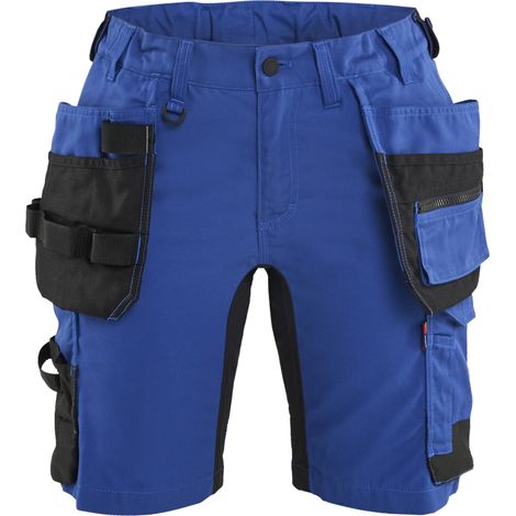 Short de travail stretch 2D avec poches flottantes femme feMyanMare 7133 Bleu roi/Noir 3XL - FR(54) - SE(C52) - Standards