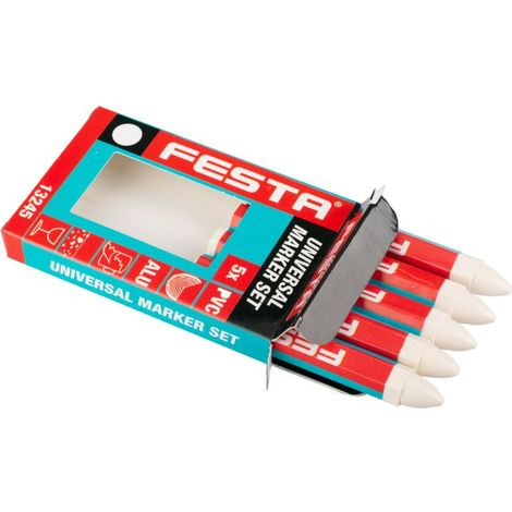 FESTA Universalmarker 120 mm weiß 5 Stück 13245.01 (1/3)