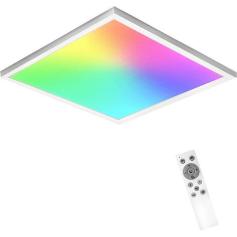 LED Panel Deckenleuchte dimmbar CCT RGB Deckenlampe Büro Licht indirekt 24W indirektes Licht 42x42cm (1/5)