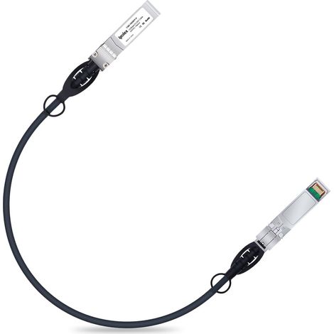 Câble en cuivre 10G SFP+ (0,5 mètre), DAC SFP+, câble en cuivre à connexion directe 10GBASE-CU, compatible avec Cisco, Ubiquiti, Meraki, Mikrotik, Intel, etc. (1/5)