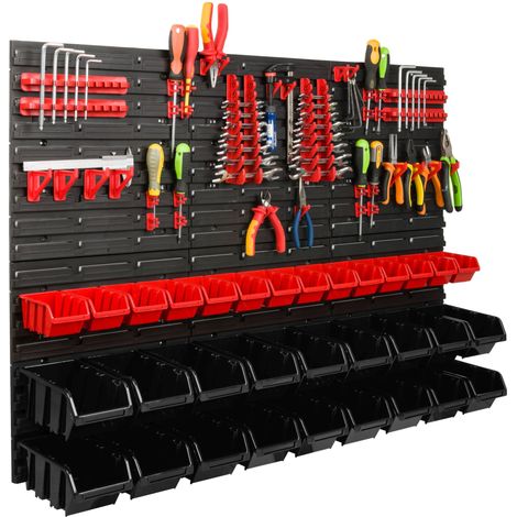 Tavolo portautensili da officina 117x78 cm + 32 cuvette (1/5)