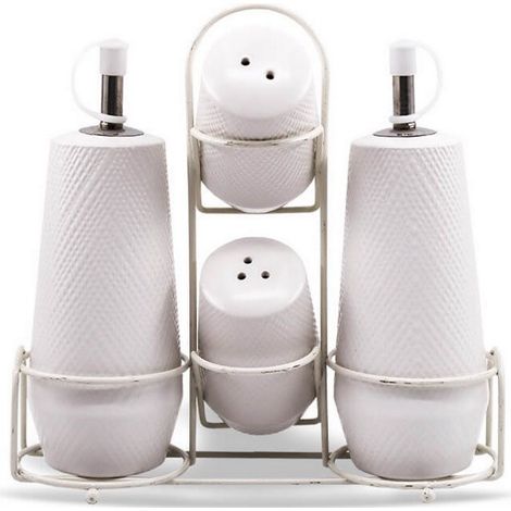 Set di 4 contenitori per spezie MAESTRO BIANCO MR-20002-04CS (1/4)