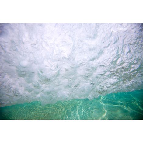 Papier peint panoramique océan | Tapisserie panoramique nature originale | Papiers peints panoramique bleu vert idéal pour bureau - 270 x 400 cm (4 pièces) (1/2)