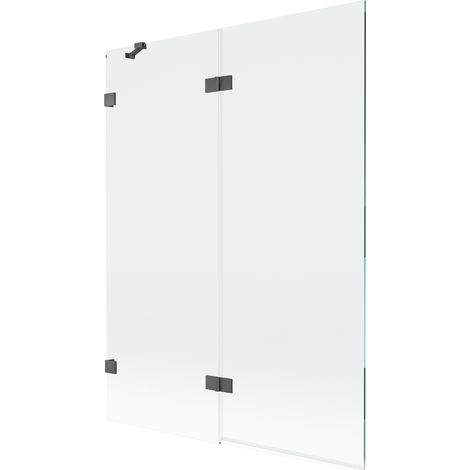 Mexen Lunar paroi de baignoire pliante 2 volets gauche 130 x 150 cm, transparent, gris canon brossé - 897-130-100-66-00-L (1/5)
