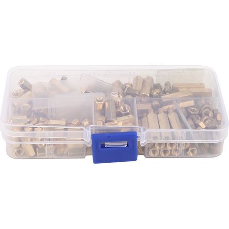 Fdit Haute qualité 180pcs M4 en Laiton, Espaceurs Existants Mâles Mâles Féminins-pillar avec Accessoires Complets pour une Installation Simple. (1/5)