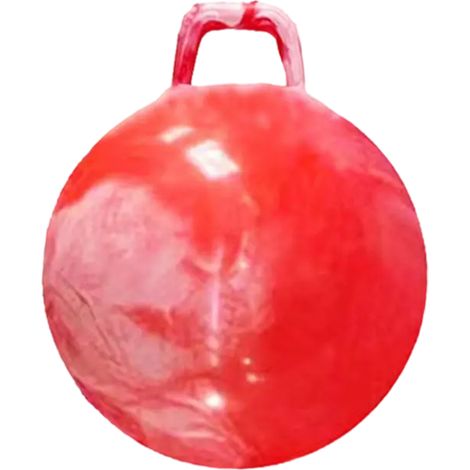 Ballon gonflable coloré en PVC de 45 cm d'épaisseur, avec poignée arc-en-ciel, idéal pour le yoga et les sauts. (1/5)