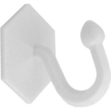 Lot de 2 Embrasse de rideau adhésif Chromé 35 x 35 x 40 mm Fixation murale sans perçage pour salon chambre