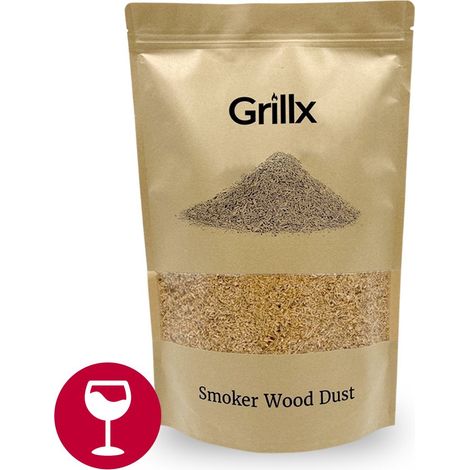 GrillX Fumée de vin rouge - 3 litres - Pour 7 fumages à froid - Générateur de fumée froide (1/2)