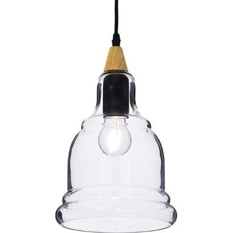 LAMPADARIO SOSPENSIONE IN VETRO 1XE27 GRETEL IDEALLUX