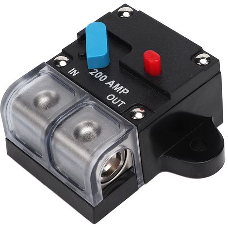 Disjoncteur automobile réarmable 80A 300A, fusible à réarmement automatique, bouton de réarmement manuel (200A) (1/5)
