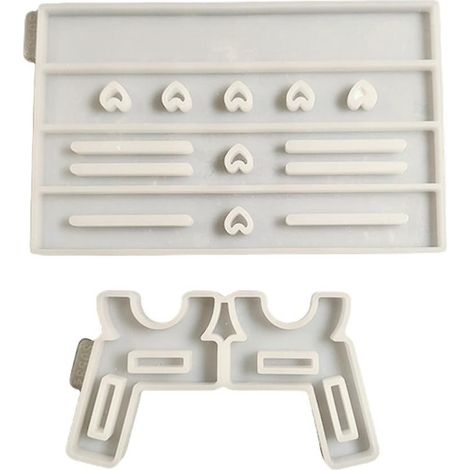 Moule en silicone pour banc de parc, moule en plâtre pour pieds de banc, moule en plâtre en forme de cœur pour banc, moules de moulage pour décoration intérieure faite main (1/5)