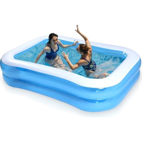 Piscina gonfiabile per famiglie con due anelli fresca e divertente