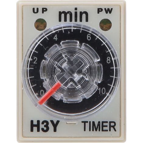 Relais temporisé H3Y-2 8 broches, appareils ménagers de haute précision, fournitures électriques 0-10 minutes 24vdc (1/5)