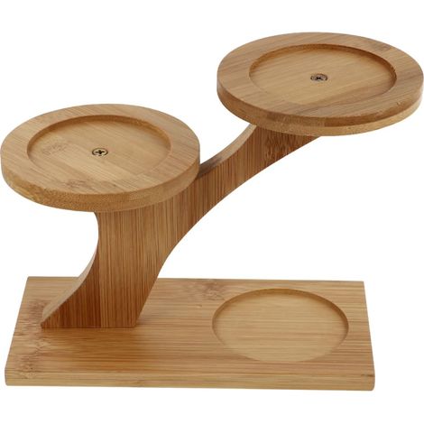 Stück Pflanzenständer aus Holz fürs Büro, modernes minimalistisches Blumenregal, dekorative Geschenkidee für Pflanzenliebhaber